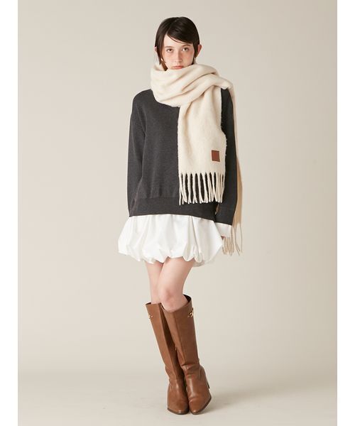 セール】ニットドッキングバルーンワンピース（ワンピース）｜LILY