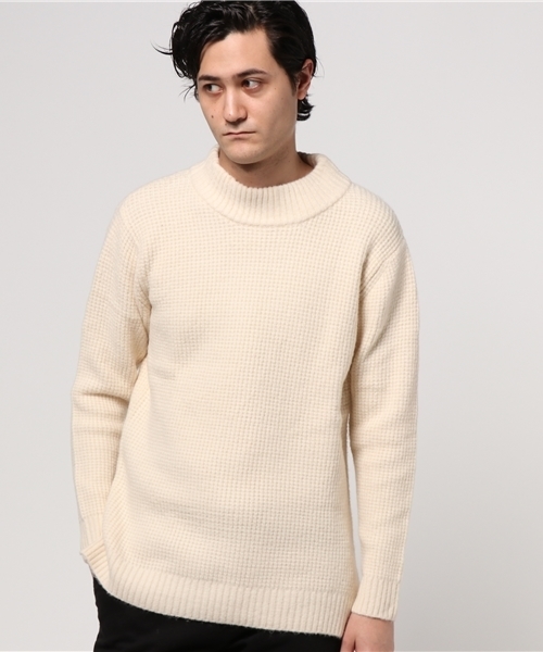 Denime（ドゥニーム）の「ワッフルモックネックニット（ニット