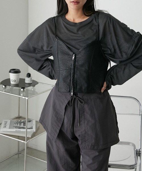 forksy.】ダブルジップビスチェ forksy.│MONO-MART [モノマート] 公式