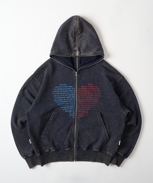 WISH FOR EVER × ONCILY 】HEART COLLAB FULL-ZIP HOODIE/ハートコラボ