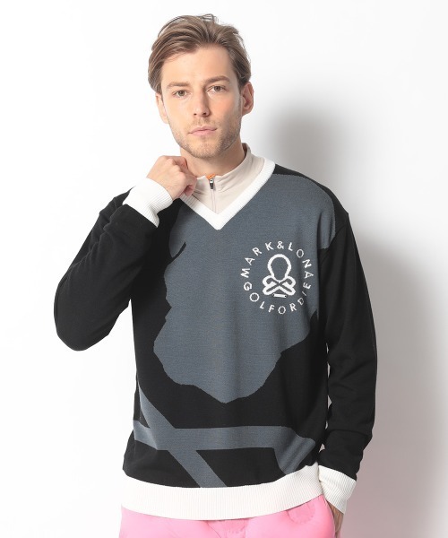 マークアンドロナ ミッキー カシミア セーター バイザーセット