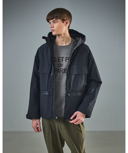 CAPE HORN】ANTARTICA シンサレート中綿ブルゾン / フーデットダウン