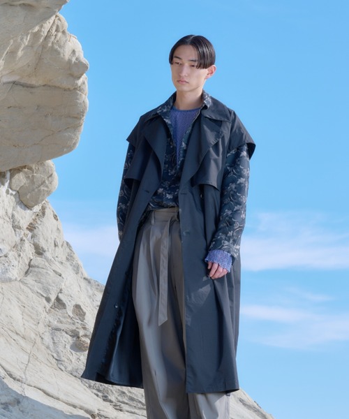 HARE（ハレ）の「2WAYシャンブレトレンチコート(HARE)（トレンチコート