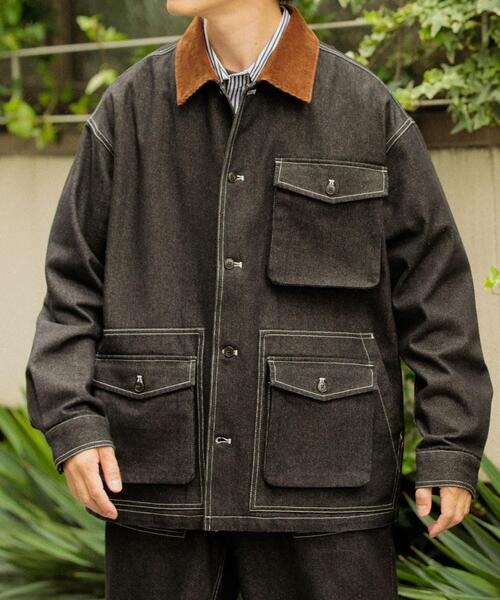 セール】デニム カバーオールジャケット（カバーオール）｜ITEMS