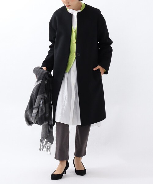 UNTITLED（アンタイトル）の「◇メイユールカシミヤ ノーカラーコート