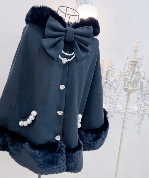 MA*RS（アメーバーマーズ）の「リボン付きボリュームファーフード