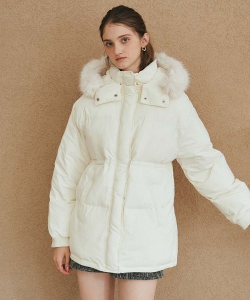 archives（アルシーヴ）の「マルチwayファーフード中綿ブルゾン