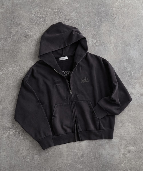 セール】vintage make design heavy weight W zip parker