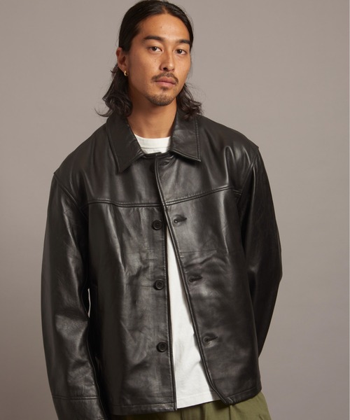 SKOOKUM.JE LAMB LEATHER CAR COAT（ライダースジャケット）｜SKOOKUM