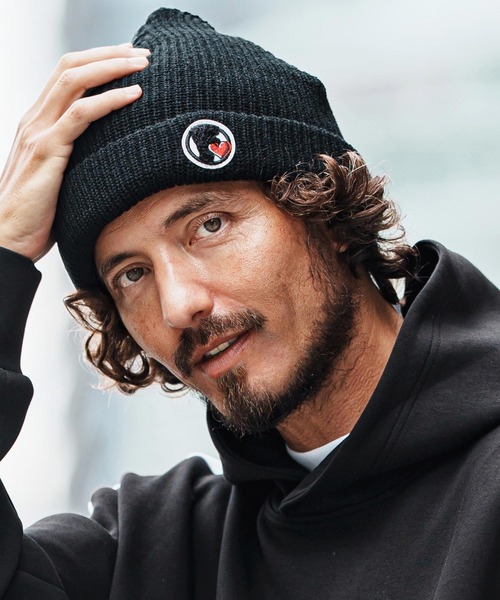 mko13110-Logo Patch Knit Cap ニット帽(F25F320)（ニットキャップ