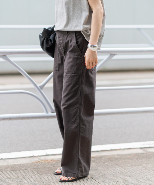 ≪追加≫バックサテンベイカーパンツ（カーゴパンツ）｜FRAMeWORK