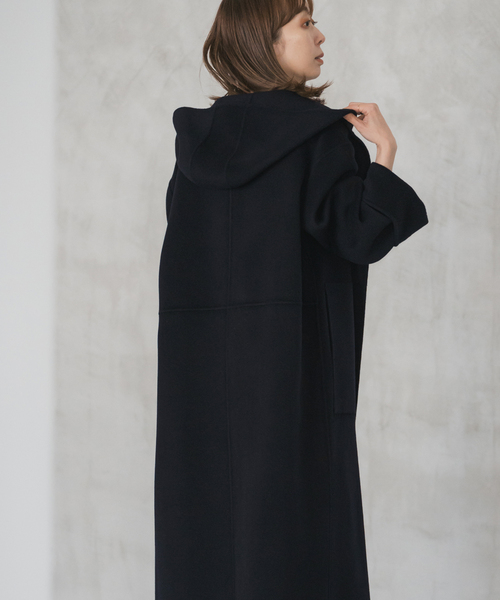 セール】《追加》Super160sリバーフーディーコート（その他アウター