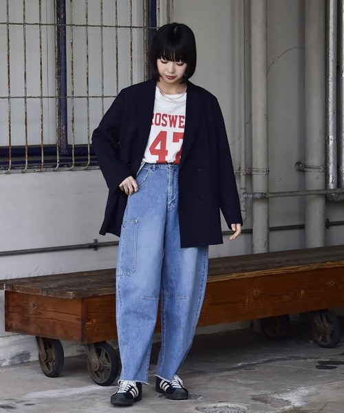 デニムペインターカーブパンツ | ジョンブル公式通販/JOHNBULL ONLINE