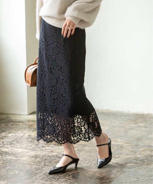 Noble（ノーブル）の「《追加》リバーレースIラインスカート 7