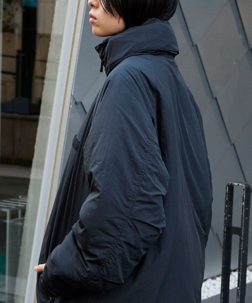 セール】2WAY 撥水ナイロン ビッグシルエット ミリタリーショート中綿