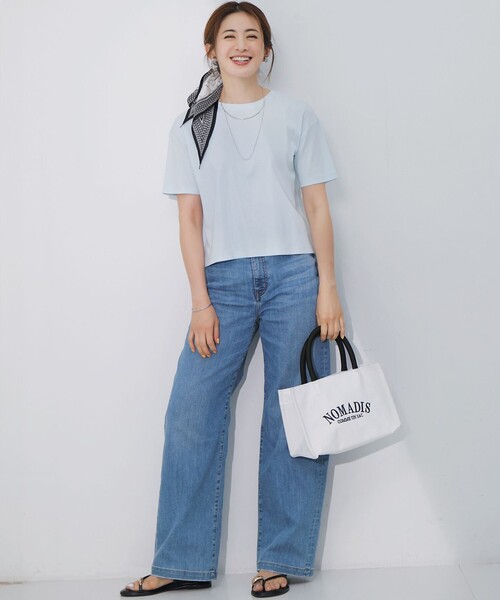 23区DENIM サマー ストレート ワイド パンツ（デニムパンツ）｜23区 S