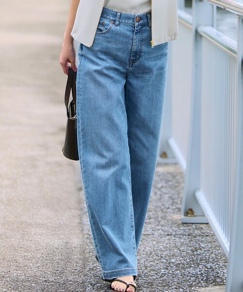 23区DENIM サマー ストレート ワイド パンツ（デニムパンツ）｜23区 S