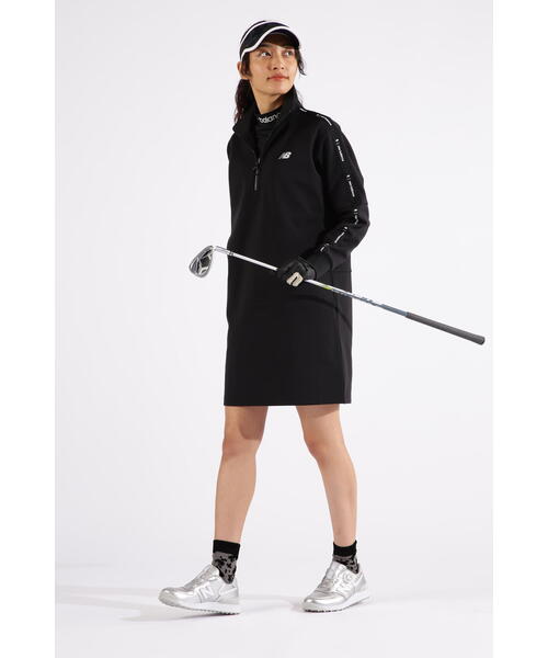 美品】ニューバランスゴルフ レディース セットアップ 黒ゼブラ