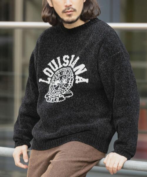 セール】真冬の正解 カレッジロゴモールニット（ニット/セーター