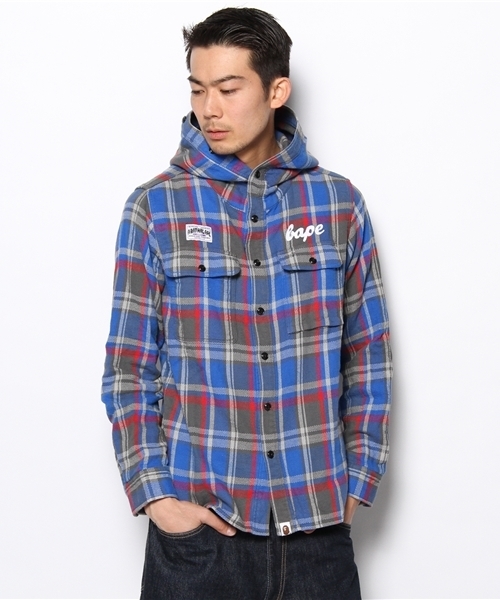 A BATHING APE（アベイシングエイプ）の「BAPE CHECK FLANNEL SHIRT