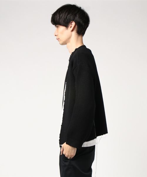 WRAPINKNOT STUDIOUS 別注メリノリリヤーンカーディ WRAPINKNOT