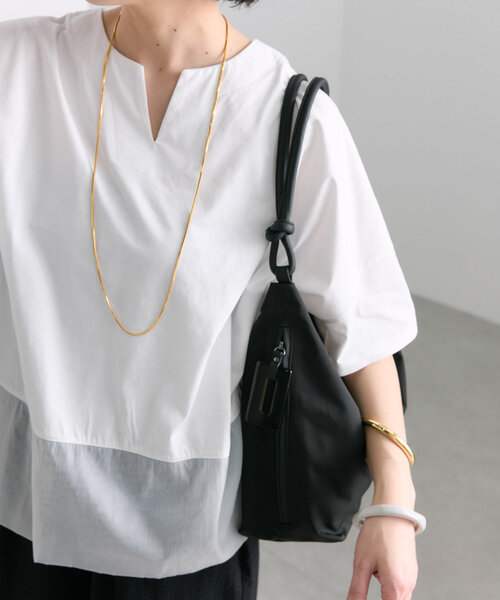 撥水/軽量/A4サイズ対応》樹脂パーツワンハンドルバッグ（トートバッグ