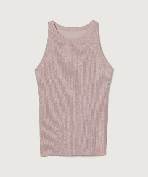 アメスリラメニットトップス（タンクトップ）｜anuans（アニュアンス