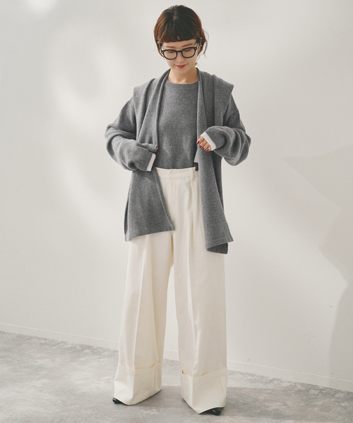 セール】Higuchi*Sカシミヤ混フードマフラー（マフラー）｜Spick