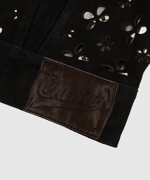 MASU（エムエーエスユー）の「FLOWER-CUT LEATHER TRUCKER JACKET