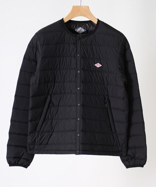 DANTON/ダントン] ナイロンタフタ ノーカラーインナーダウンジャケット