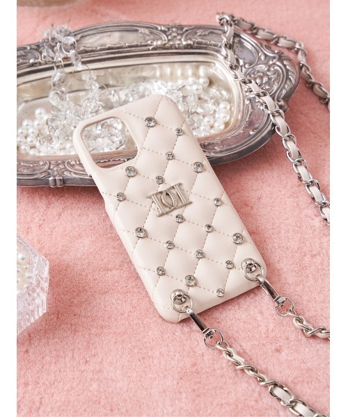 キルティングビジューiPhoneケース（スマホケース/カバー）｜Darich