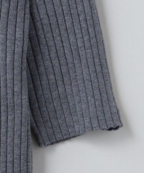 6（ロク）の「＜6(ROKU)＞リブシャツショートスリーブ カーディガン