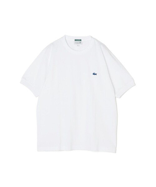 セール】【SHIPS any別注】LACOSTE: ワンポイント ロゴ ピケ クルー