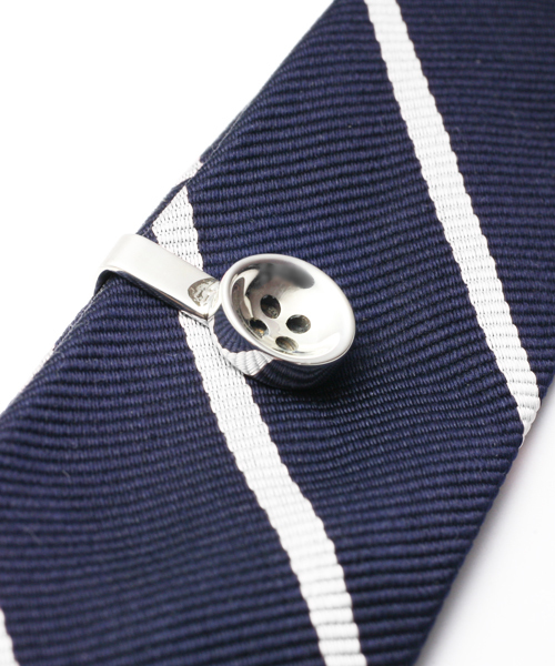 ダイヤモンド ボタン ネクタイピン シルバー925 ブランド オリジナル