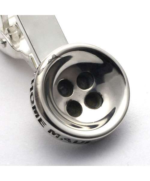 ダイヤモンド ボタン ネクタイピン シルバー925 ブランド オリジナル