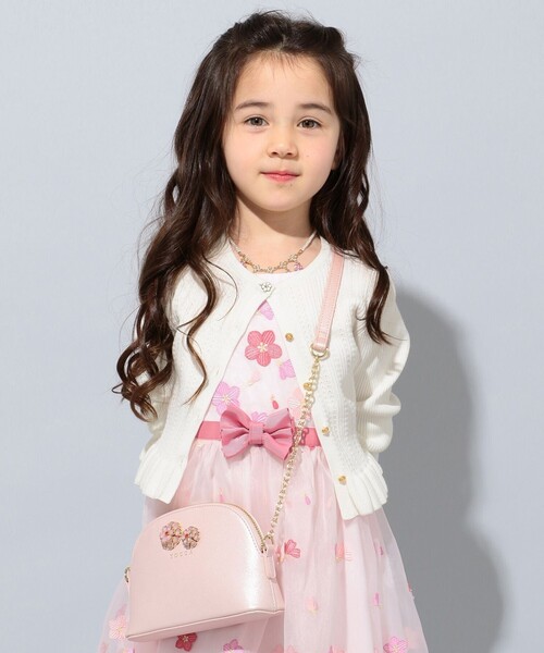 専用 美品 トッカバンビーニ ドレス 刺繍 アイボリー 120 クロスリボン