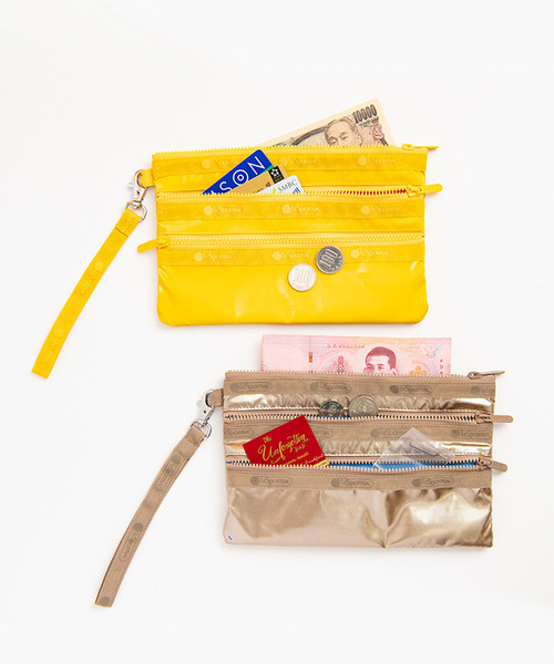 ZIP POUCH SET3 ヒトリップカナリアイエロー（ポーチ）｜LeSportsac