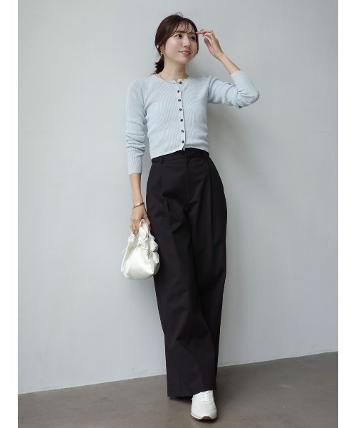 コットンクロスワイドパンツ（その他パンツ）｜anuans（アニュアンス