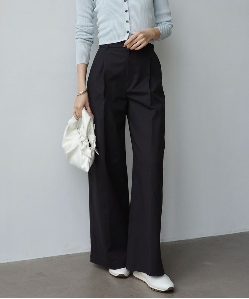 コットンクロスワイドパンツ（その他パンツ）｜anuans（アニュアンス