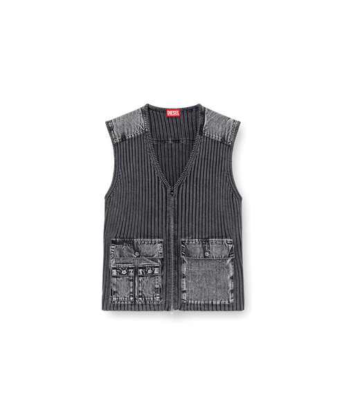 セール】メンズ ジップアップベスト K-MARGIE（ニット/セーター