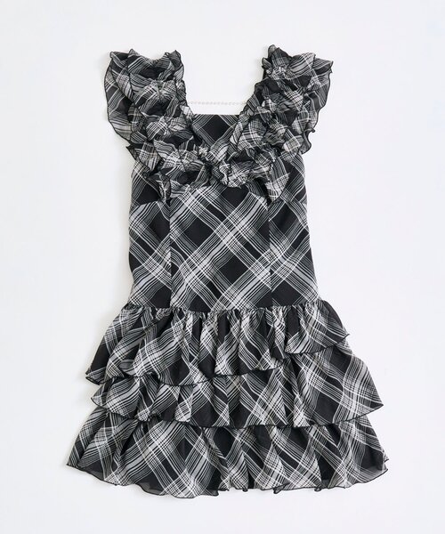 セール】【インフルエンサー企画】ホイップフリルミニワンピ