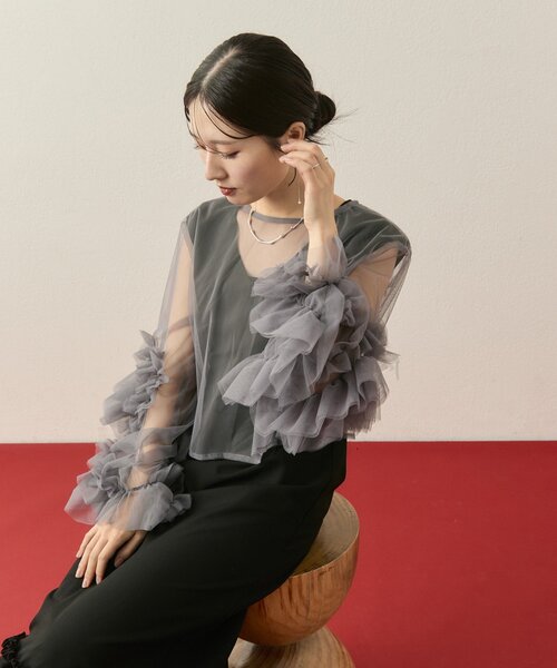 セール】【@____ri__125企画/オケージョン対応◎】ティアードフリル