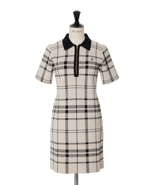 Her lip to（ハーリップトゥー）の「Trois Logo Knit Mini Dress