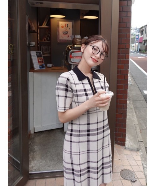 Her lip to（ハーリップトゥー）の「Trois Logo Knit Mini Dress