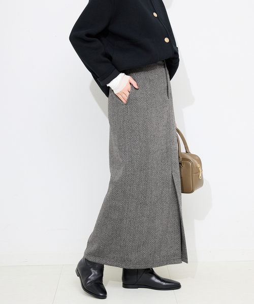 セール】ツイードリラックスIラインスカート（スカート）｜SLOBE IENA