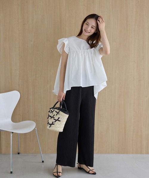 低身長/高身長向けサイズあり】イージーリブパンツ（その他パンツ