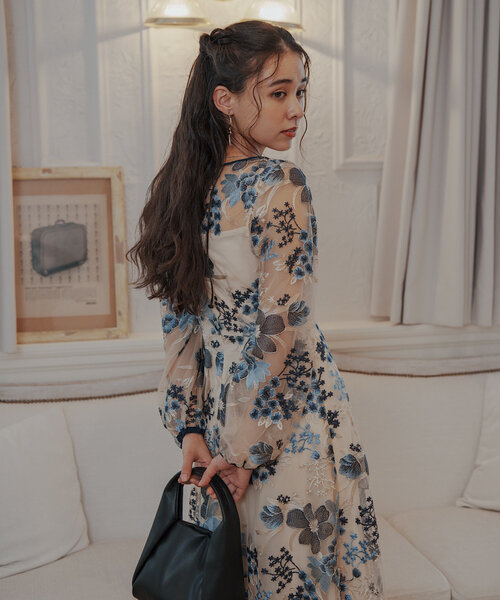 Kastane（カスタネ）の「【オケージョンドレス/結婚式】embroidery