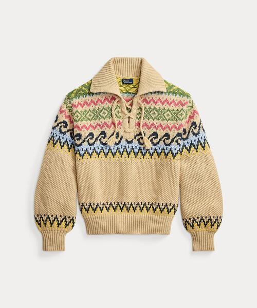 フェア アイル レースアップ セーター（ニット/セーター）｜POLO RALPH