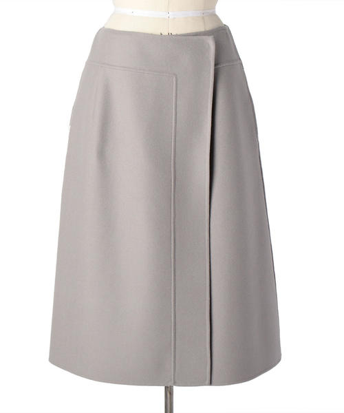 Drawer（ドゥロワー）の「Drawer ウールケヌキラップスカート