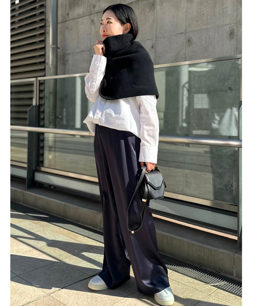 AP STUDIO（エーピーストゥディオ）の「リブニットケープ（マフラー